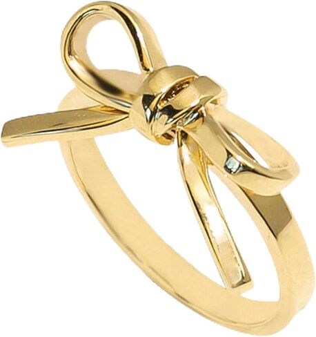 Bow Ring for Women Gold Bow Knot Ring Adjustable Open Promise Rings for Women Dainty Jewelry in Saudi Arabia