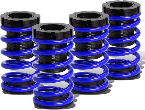 Auto Dynasty Scaled Adjustable Suspension Lowering Coilover Coil Black Spring Compatible with Honda Civic Coupe/Sedan 01-05, 4-Pieces in Saudi Arabia
