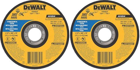 DeWaltDW8062S Cfree Thin Cutoff Wheel, 4-1/2-Inch x .045 x 7/8-Inch in Saudi Arabia