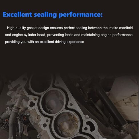 AUCERAMIC MS95898 Intake Manifold Gasket Set Fit 1996-2002 for Toyota 4Runner 1995-1998 for T100 1995-2004 for Tacoma 2000-2004 for Tundra 3.4L V6 in Saudi Arabia
