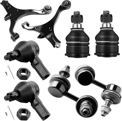 8PCS Front Control Arm Ball Joint Tie Rod End Sway Bar End Link Suspension Kit Fit for 2001-2005 for Acura EL 2001-2005 for Honda Civic in Saudi Arabia