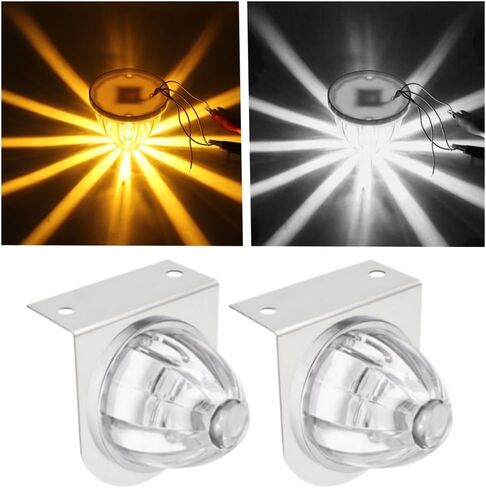 قطعتان من مصابيح البطيخ LED ذات الثورة المزدوجة مع دعامة، ومصابيح علامة نصف شاحنة مع 3 أوضاع ألوان، وإضاءة LED على شكل نجمة البطيخ فائقة السطوع، وإضاءة سفلية عالمية للشاحنات (الأحمر والعنبر) in Kuwait