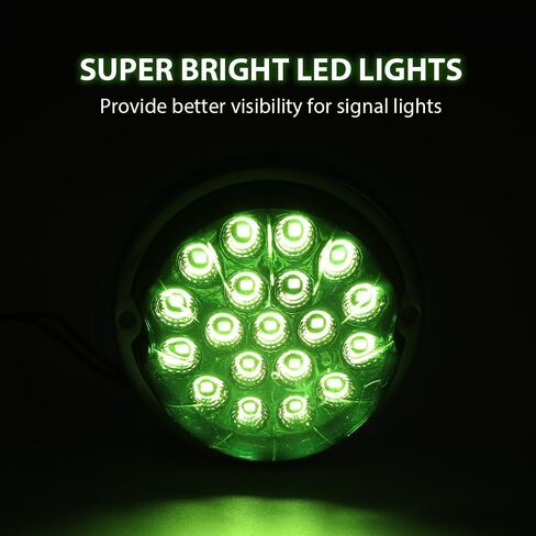 G-PLUS عدسة خضراء بيضاء LED ضوء ماركر مصباح إشارة الانعطاف مع قاعدة عالمية in Saudi Arabia