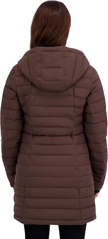 HFX Women's Mid-Weight Stretch Puffer Jacket – Water-Resistant, Insulated Coat, Recycled Fill, Thumbhole Cuffs, Contoured Fit in Saudi Arabia