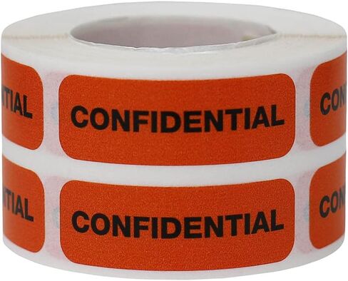 Confidential Medical Healthcare Labels, 0.5 x 1.5 Inch Rectangle, 500 Total Labels in Saudi Arabia