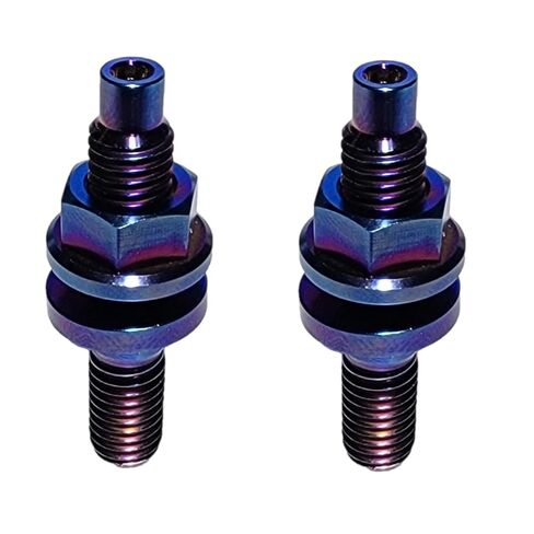 Titanium HEX M8x1.25mm Stud Set (Raw Silver, M8x1.25 45mm 4 Pack) in Saudi Arabia