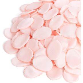 400 قطعة من بتلات الورد الحريرية ذات الملمس الحقيقي باللون الأبيض الفاخر من بتلات زهرة الحرير المزيفة لممر الزفاف، ديكور ليلي رومانسي لعيد الحب، ديكور قطع مركزية للطاولة، مقاومة للبهتان قابلة لإعادة الاستخدام in Kuwait