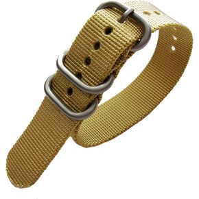 NATO UTC Single Pass 1 Piece TAN Heavy Premium Ballistic Nylon Sport Dive Military Smart G10 watch band USA Stock 18mm 20mm 22mm 24mm Stainless Steel buckles in Saudi Arabia