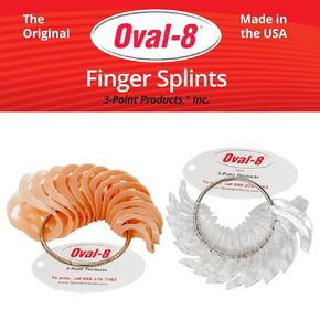 جبائر أصابع بيضاوية 8 أصلية، دعم وحماية لالتهاب المفاصل، وإصبع الزناد أو الإبهام، وحالات الأصابع الأخرى، مجموعة كاملة الحجم in Kuwait