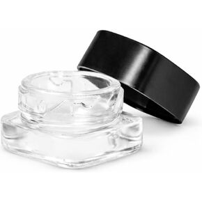 280 عبوة من مرطبانات زجاجية مربعة سعة 5 مل مع أغطية سوداء، حاويات مستحضرات تجميل قابلة لإعادة الملء in Kuwait