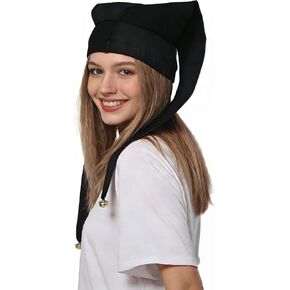 قبعة مهرج مع نمط أجراس هارليكوين الماسي لزي عيد الهالوين in Kuwait