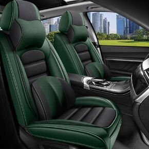 Car Seat Covers for Acura MDX 2001-2025 2026 Durable Leather Seat Cover Waterproof Anti-Slip Seat Covers All Weather Car Seat Automotive Seat Protector(2 Seats,Black&Coffee-Standard) in Saudi Arabia