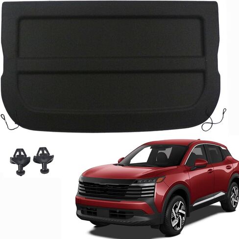 Marretoo for 2025 2026 Nissan Kicks Cargo Cover for 2026 Kicks Accessories Rear Trunk Shade Non-Retractable Trunk Cover Rear Parcel Shelf Finisher(NOT for Kicks Play) in Saudi Arabia