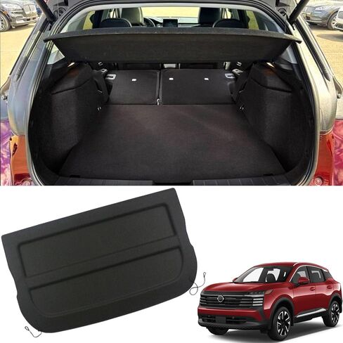 Marretoo for 2025 2026 Nissan Kicks Cargo Cover for 2026 Kicks Accessories Rear Trunk Shade Non-Retractable Trunk Cover Rear Parcel Shelf Finisher(NOT for Kicks Play) in Saudi Arabia