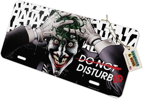 Batman Disturbed Joker Novelty Metal Vanity Tag License Plate in Saudi Arabia