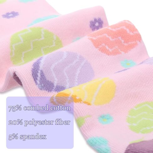 6 Pairs Easter Pilates Socks for Women Novelty Socks Non-slip Grippy Yoga Gift Supplies for Dance Workout in Saudi Arabia