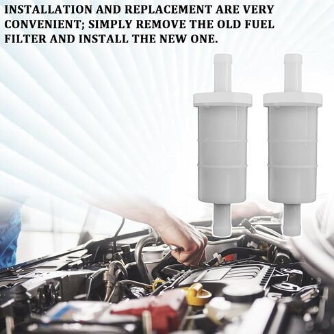 2PCS 3/8 Inline Fuel Filter 3/8 Fuel Filter for SeaDoo 2 Stroke Oil Filters 3/8" for Sea Doo PWC GTS XP SPX Jet Boat GT SP SPI SPX HX RX LRV GS GSI GTS 3D Sportster 275-000-262 275-000-051 in Kuwait