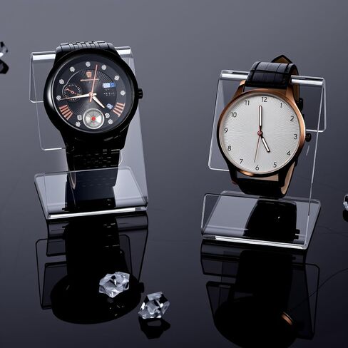 2 PCS Watch Stand, Clear Acrylic Watch Display Stand Single Bracelet Holder Stands Lightweight Bracelet Holder for Men Women Home Office Desk Bedroom Watches Jewelry Decor in Saudi Arabia
