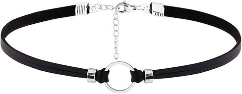 Black Choker Necklaces for Women 90s Red Black Velvet Choker Necklace Thick Thin Chocker Tube Heart Circle Choker Necklace Lace Tatto Collar Necklace Goth Choker Jewelry in Saudi Arabia