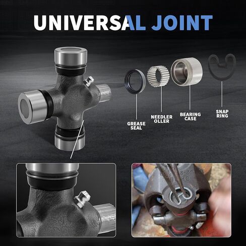 1330 to 3R/SSR/1344 Conversion U Joint 5-793X From 1330 to S44 Series, Combination Universal Joint 1.062" X 3.625" to 1.125" x 2.556" in Saudi Arabia