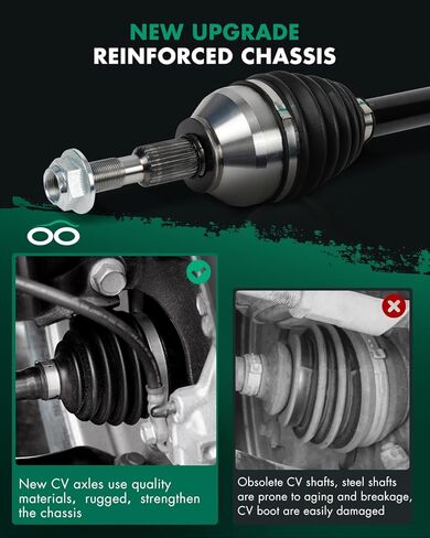 CV Axle Shaft Assembly Front Right Fit For Ford Edge 2.0L 2019-2021,For Lincoln Nautilus 2.0L 2019-2021 NCV11247, TX13121, K2GZ3B436B, K2GZ3B436Y AWD in Saudi Arabia