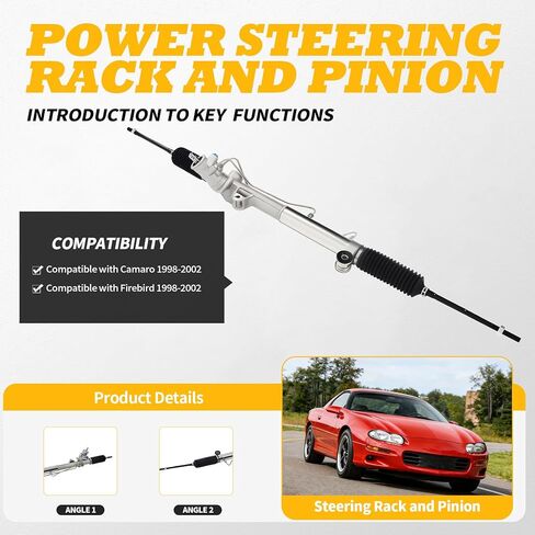 22185 Hydraulic Power Steering Rack and Pinion Compatible with Camaro Firebird 1998-2002 19320489 26060047 in Saudi Arabia