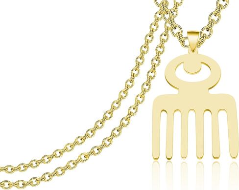 CENWA African Jewelry Stainless Steel Adinkra Symbol Necklace African Symbol Charm Jewelry in Saudi Arabia