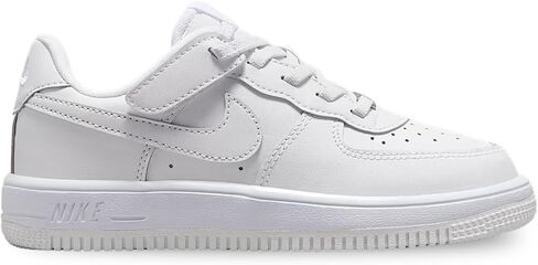 Nike Force 1 Low EasyOn Little Kids' Shoes (White/White/White) in Saudi Arabia