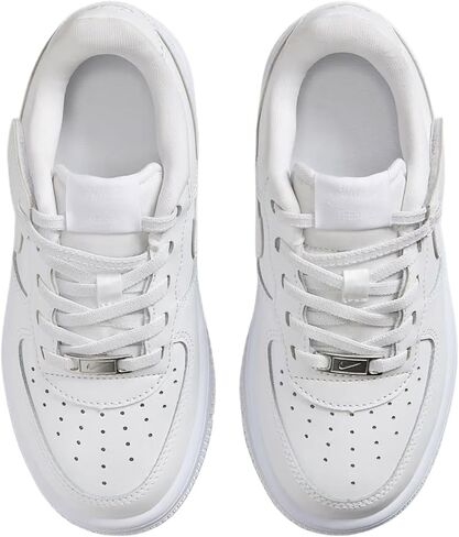 Nike Force 1 Low EasyOn Little Kids' Shoes (White/White/White) in Saudi Arabia