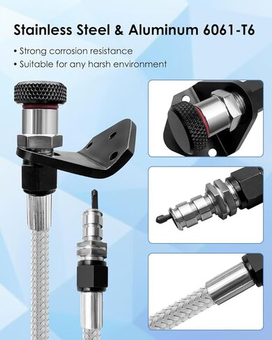 Upgrade 22173 Locking Transmission Dipstick Compatible with GM Trucks 2015-2024 with The 8L90E 8L45E Transmissions, Aluminium Automatic Transmission Fluid Locking Dipsticks in Saudi Arabia