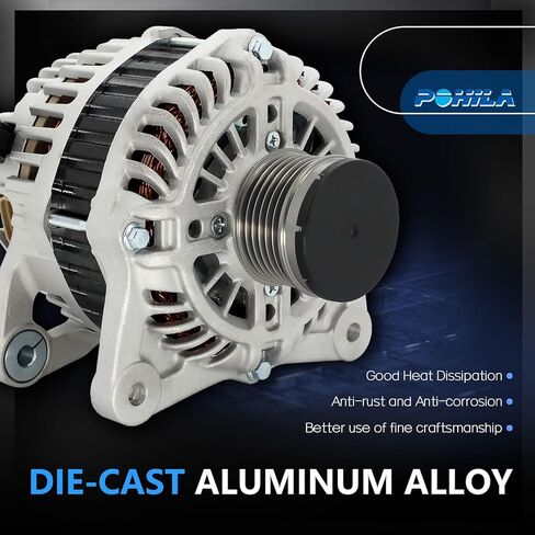 مولد 11657N متوافق مع 2013 2014 2015 2016 2017 2018 Nissan Altima 2.5L L4، 12V 110Amp، استبدال # 11657، 23100-3TA1B، 23100-3TA1A، A2TJ1881، A2TJ1891 in Saudi Arabia