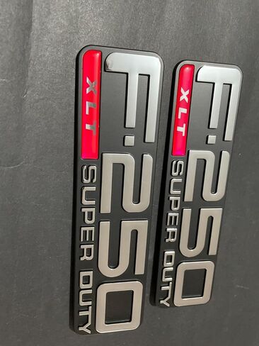 2 X Vintage 250 XLT S.Duty 99-04 Nameplate Emblem Logo Compatible with 250 Badge in Kuwait