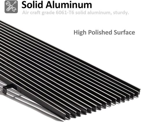 Fits 1981-1987 GMC Suburban/C/K Pickup/Jimmy Chevy Blazer/Suburban/C/K Pickup Billet Grille Insert (Polished Cover Lights Style) in Saudi Arabia