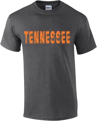 State Tshirt Football Team Color Distressed State Name Football Team Mens Short Sleeve T-Shirt Graphic Tee in Saudi Arabia