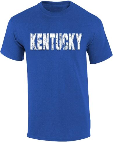 State Tshirt Football Team Color Distressed State Name Football Team Mens Short Sleeve T-Shirt Graphic Tee in Saudi Arabia