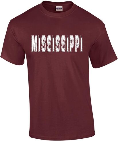State Tshirt Football Team Color Distressed State Name Football Team Mens Short Sleeve T-Shirt Graphic Tee in Saudi Arabia