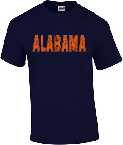 State Tshirt Football Team Color Distressed State Name Football Team Mens Short Sleeve T-Shirt Graphic Tee in Saudi Arabia