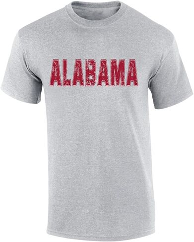 State Tshirt Football Team Color Distressed State Name Football Team Mens Short Sleeve T-Shirt Graphic Tee in Saudi Arabia
