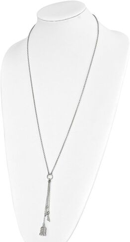Sonia Jewels Solid Sterling Silver Polished Bird Cage with Birds Slip-on Necklace Chain (2.25mm) in Saudi Arabia