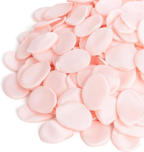 400 قطعة من بتلات الورد الحريرية ذات الملمس الحقيقي باللون الأبيض الفاخر من بتلات زهرة الحرير المزيفة لممر الزفاف، ديكور ليلي رومانسي لعيد الحب، ديكور قطع مركزية للطاولة، مقاومة للبهتان قابلة لإعادة الاستخدام in Kuwait