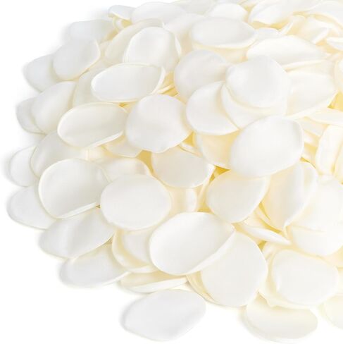 400PCS Real Touch Silk Rose Petals White Premium Fake Silk Flower Petals for Wedding Aisle, Valentine's Day Romantic Night Decor, Table Centerpieces Decor Reusable Fade Resistant in Saudi Arabia