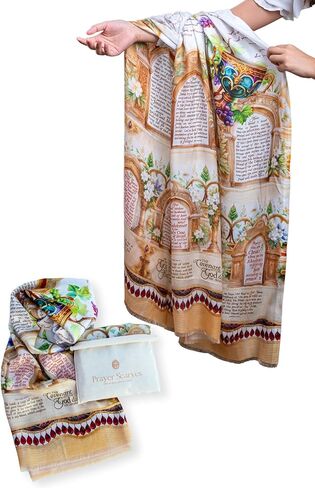 العهد الكتاب المقدس الآية المسيحية شال الصلاة، الهدايا المسيحية للنساء، شكل خفيف الوزن، 28x79 in Kuwait