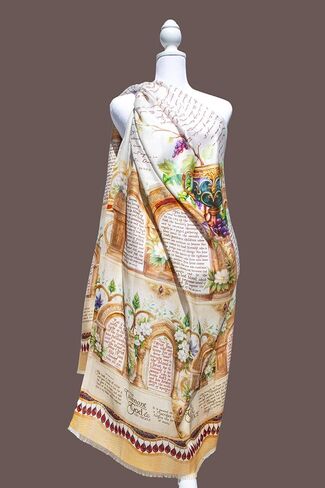 العهد الكتاب المقدس الآية المسيحية شال الصلاة، الهدايا المسيحية للنساء، شكل خفيف الوزن، 28x79 in Kuwait