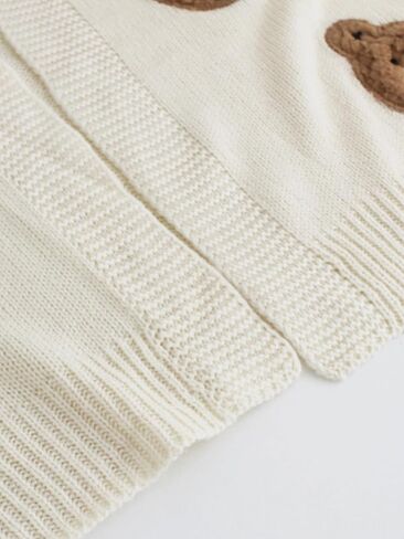 Knitted Cardigan Teddy Bear Jacket Short, Cute, Casual, Spring and Autumn Styles in Saudi Arabia