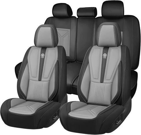 Car Seat Covers Full Set for Hyundai Sonata 2010-2025, Nappa Leather Seat Cover Full Coverage Waterproof Seat Protectors (Black&Blue,5 Seats Standard) in Kuwait