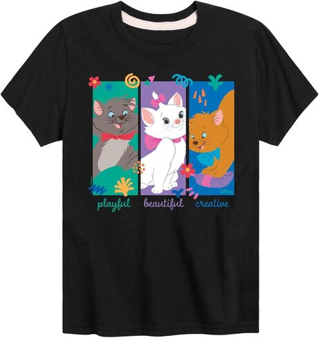 Disney - The Aristocats - Aristocats Kittens - Youth and Toddler Short Sleeve Graphic T-Shirt in Saudi Arabia