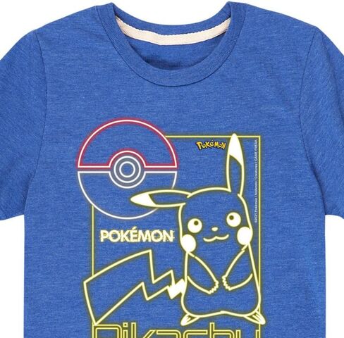 HYBRID APPAREL - Pokémon - Neon Pikachu - Youth Short Sleeve Graphic T-Shirt in Saudi Arabia