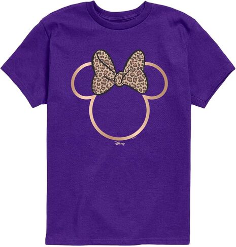 Disney - Minnie Leopard Print - Youth Boys Short Sleeve Graphic T-Shirt in Saudi Arabia