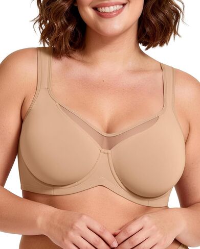 OEAK Minimizer Bras for Women Plus Size Bralettes Full Coverage Unlined Bra Supportive Underwire Tshirt Bras for Heavy Breast in Saudi Arabia