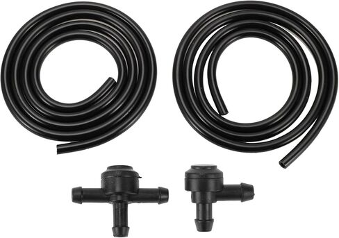 Windshield Washer Nozzle for Volvo C30 2008-2013 No.31391513/9178897 Front Black with 2 Pcs 1 Meter Fluid Hose 1 Set in Saudi Arabia